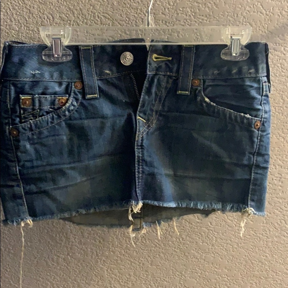 True religion Jean skirt